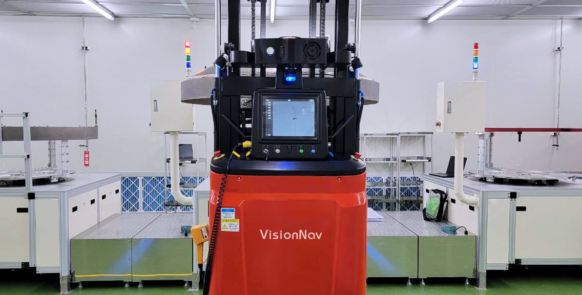 Autonomous Forklift Case Study | VisionNav is Your Safeguard in the Process of High-precision Components Transportation
