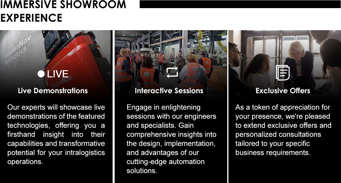 Reserve Your Demo Live! VisionNav US Show room