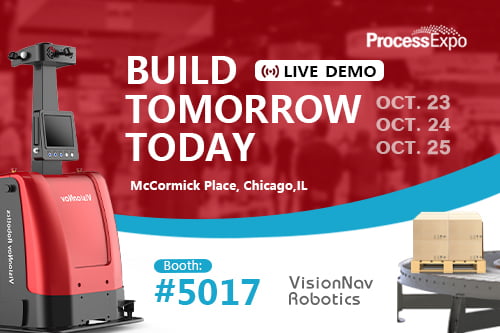 VisionNav attends Process Expo 2023 to demonstrate logistics automation for food and beverage industry