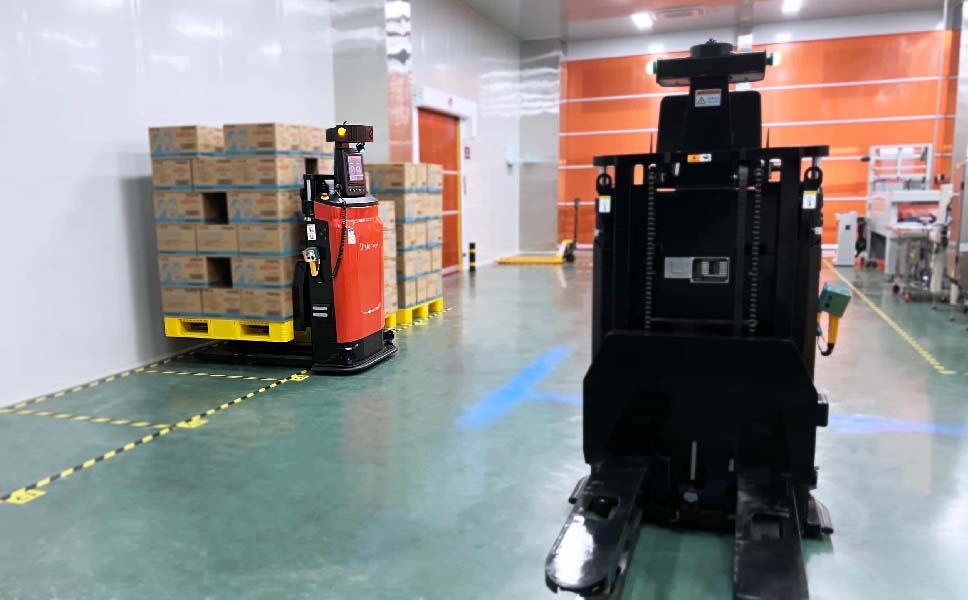 Enhancing Food Industry Safety with AGVs and Logistics Automation